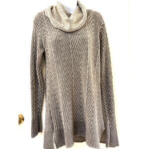 100% Cotton Knit Cowl Neck Sweater (XL) -by Effeci